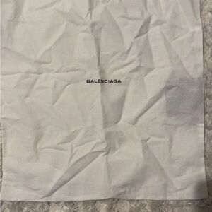 Authentic Balenciaga White Dust Bag